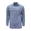 Blue Chambray Long Sleeve Western Shirt Thumbnail