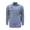 Blue Chambray Long Sleeve Western Shirt Thumbnail
