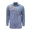 Blue Chambray Long Sleeve Western Shirt Thumbnail