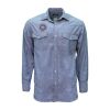 Blue Chambray Long Sleeve Western Shirt Thumbnail