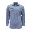 Blue Chambray Long Sleeve Western Shirt Thumbnail