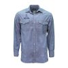 Blue Chambray Long Sleeve Western Shirt Thumbnail