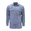Blue Chambray Long Sleeve Western Shirt Thumbnail